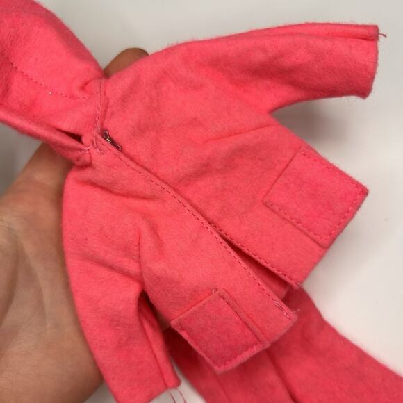 Vintage 1960s Barbie Doll Clone Neon Pink Sweater And Pants Soft - Picture 2 of 7